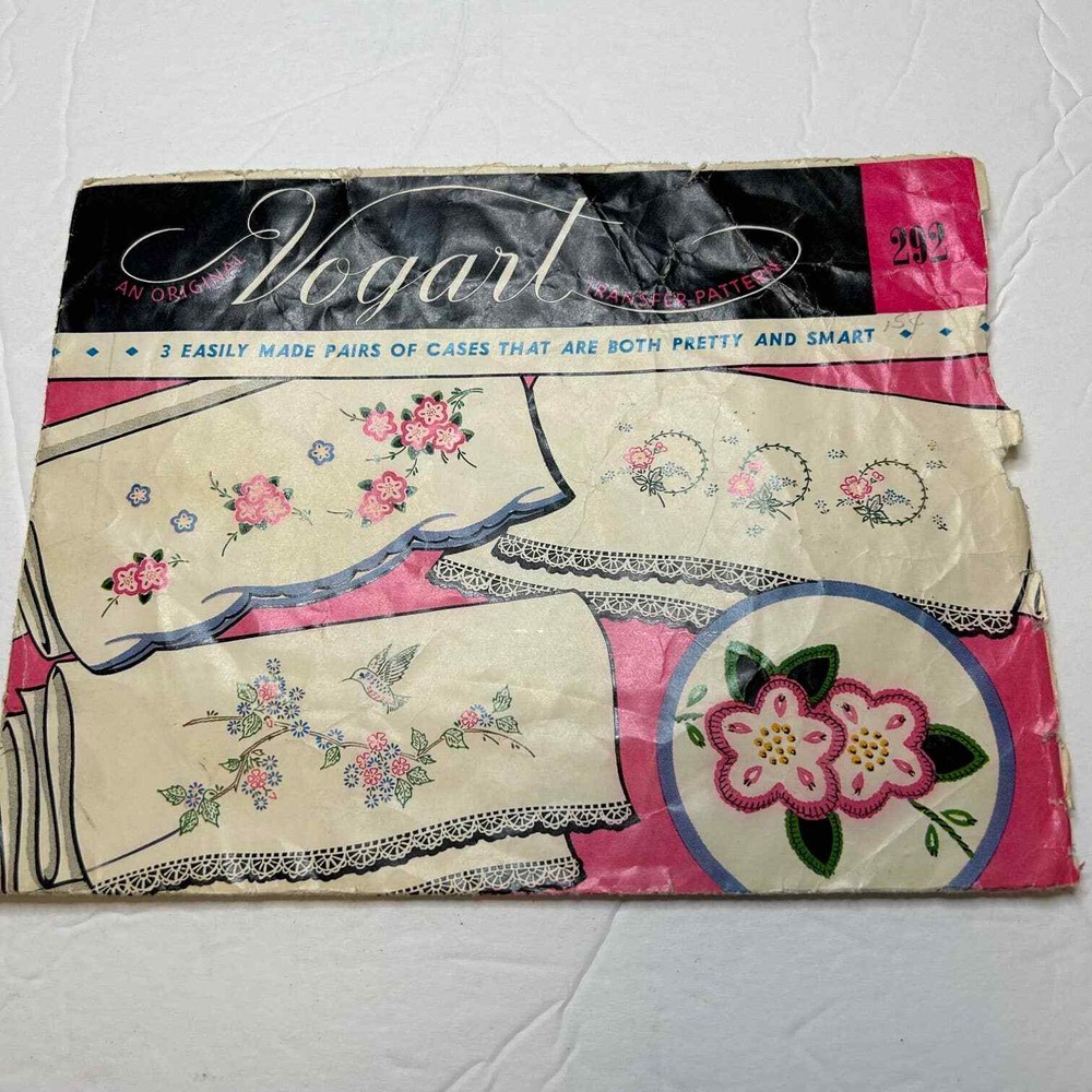 Vintage Vogart Transfer Patterns #159, #292, #202