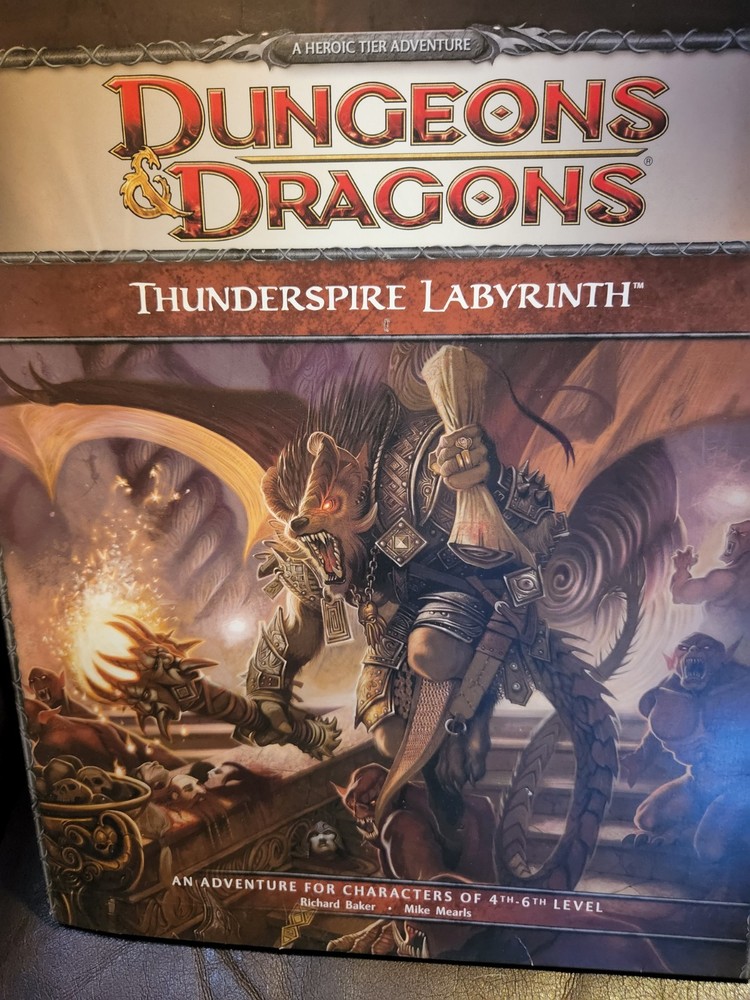Thunderspire Labyrinth. 4th Ed D&D. Wonderful Condition.