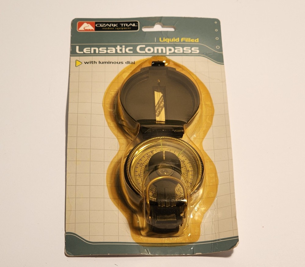Lensatic Compass With Luminous Dial Liquid Fill
