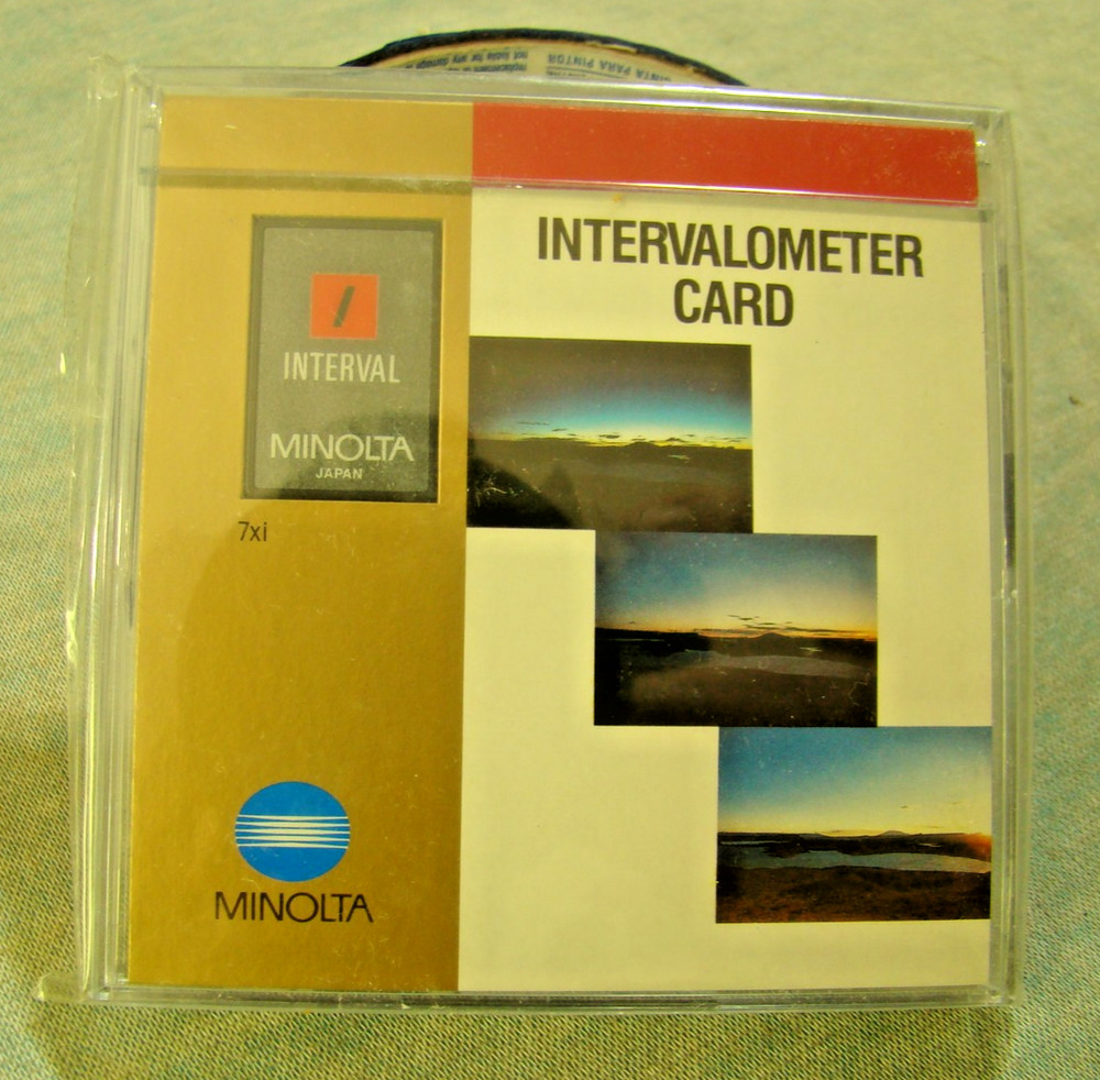 Minolta Maxxum Creative INTERVALOMETER Card Old Stock, Vtg Camera