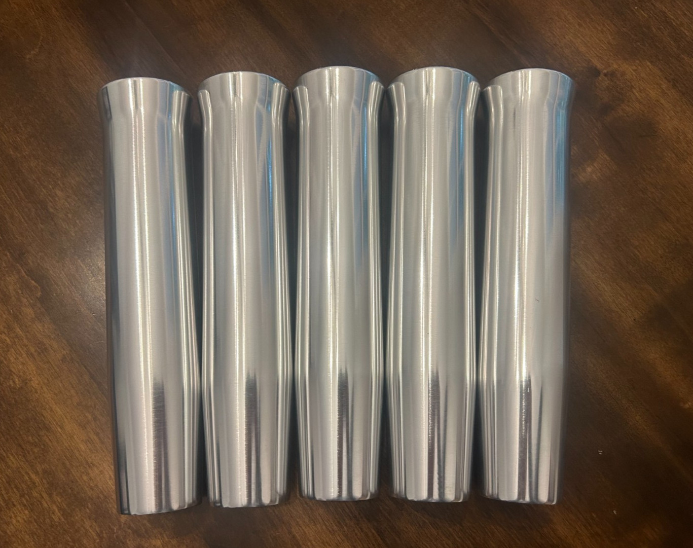 5 PK Polished Anodized 10" Weld on Anodized Rod Holder