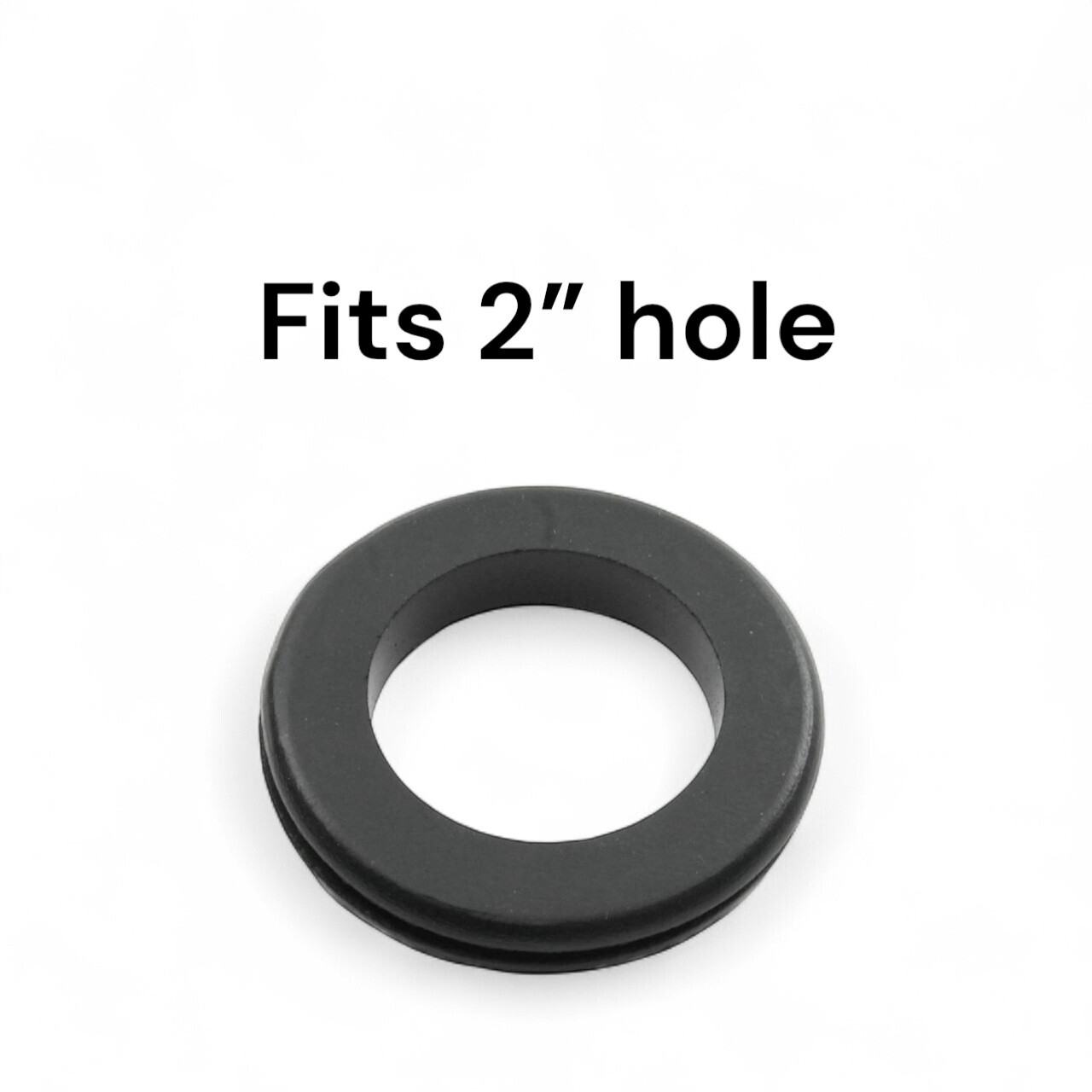 Rubber Grommet Fits 2" Hole -  Has 1 1/2" Center Hole - 3/32" panel thickness
