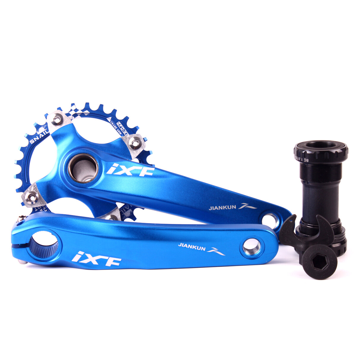 IXF 30T 104bcd CNC MTB Bike Crankset BB Narrow Wide Chainring 170mm Single Crank