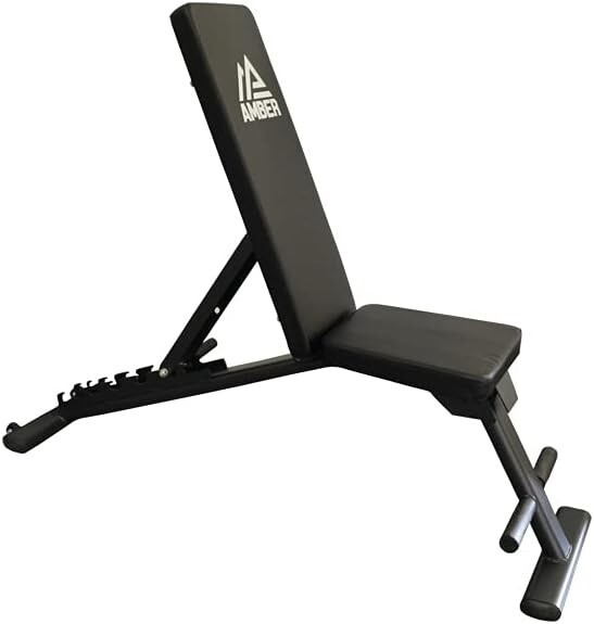Amber Multi-Purpose Adjustable Weight Bench with Wider Backrest/Seat