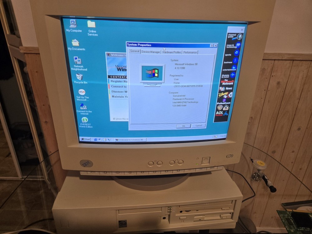 Vintage Retro Gaming Pc Computer Pentium II