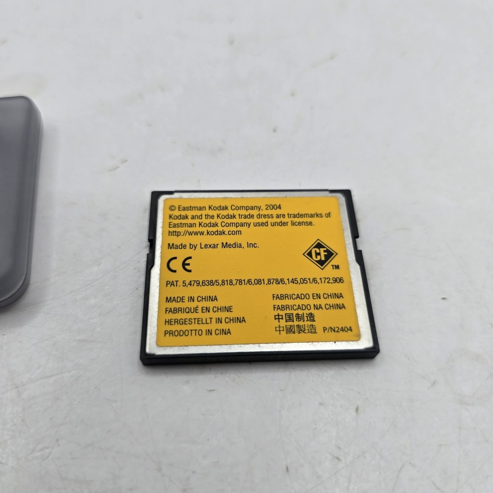 Kodak 128MB Compact Flash Memory Card With Case