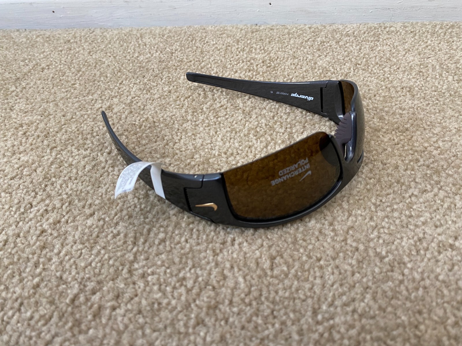 Nike Black Diverge Sunglasses Sport EV0327 Polarized Brown Lens New w/Tags Box