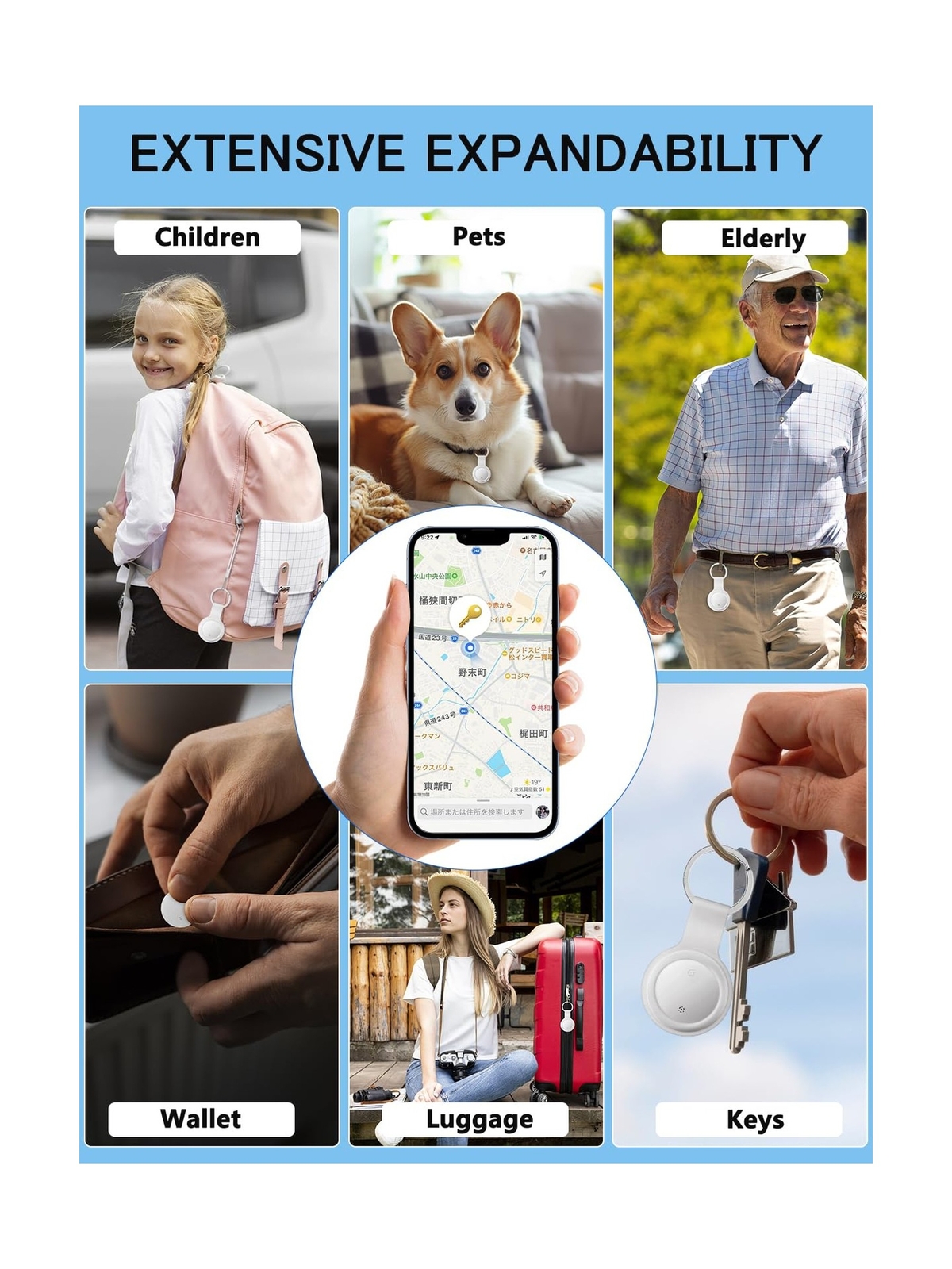 Smart Tag-4 Pack Item Finder Works with Apple Find My (iOS Only) App, Trackin...
