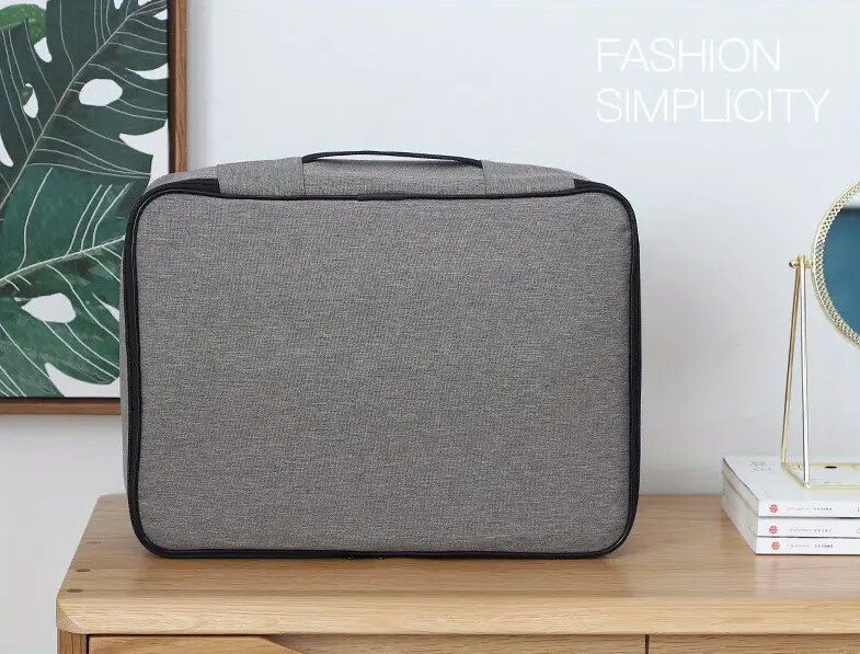 DocSafe Document Bag with Lock, 3-Layer File Organizer