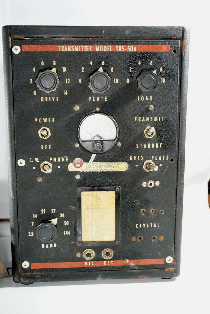 Vintage HARVEY WELLS Transmitter TBS-50A, Untested, As Is