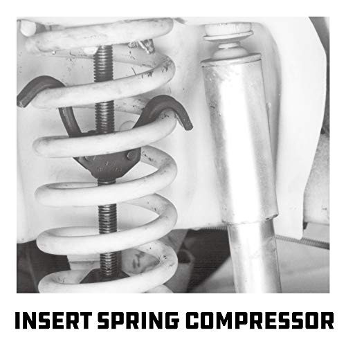 Coil Spring Compressor Tool Kit, 5 Piece, Straight or Curved Coil 2 Piece