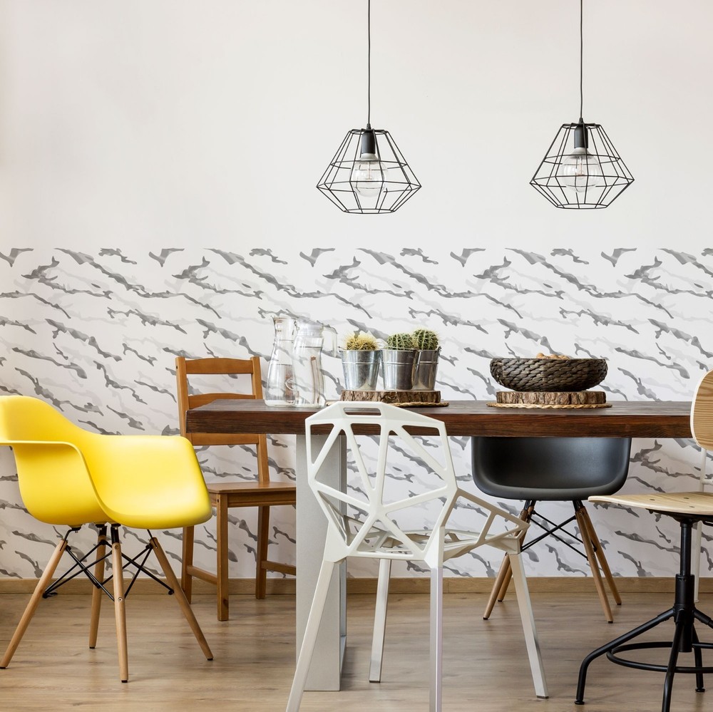 Reusable Allover Plastic Stencil // MARBLE VEINS