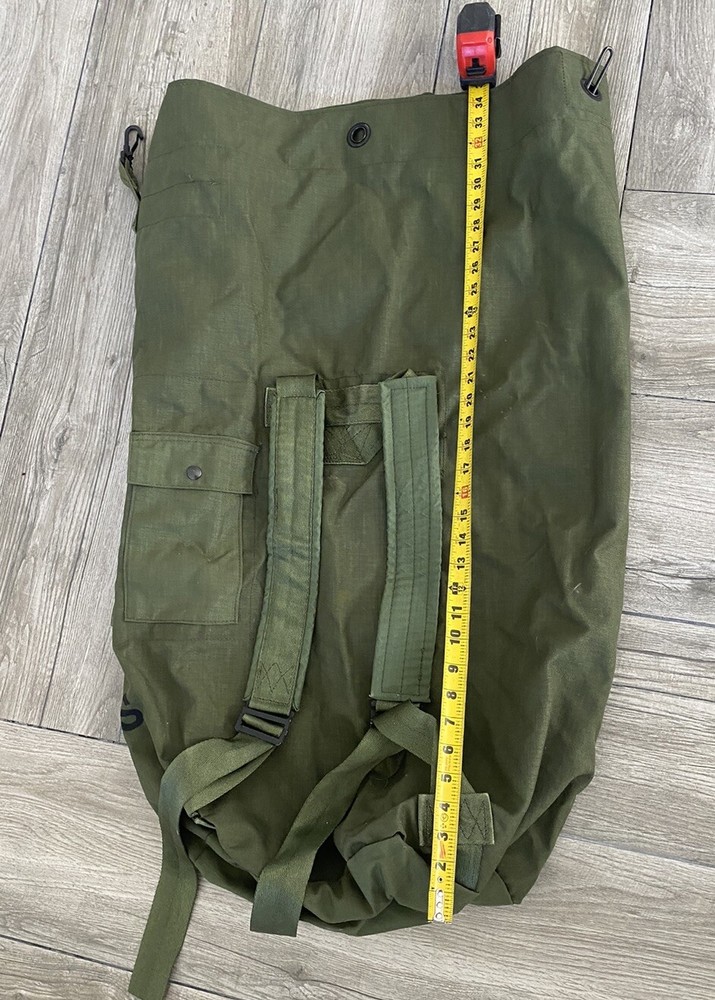 Vintage Authentic US Army issue Duffle Bag as shown