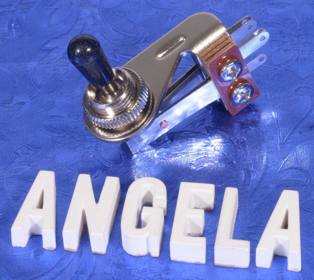 Right Angle 3 Way Pickup Selector Switch For SG & Black Tip, We Test 'Em! #46SW