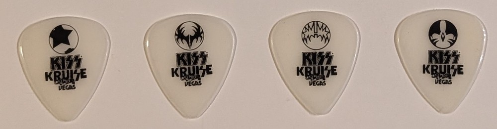 KISS Kruise: Land-Locked In Vegas Glow-In-the-Dark Icon with Logo Guitar Picks
