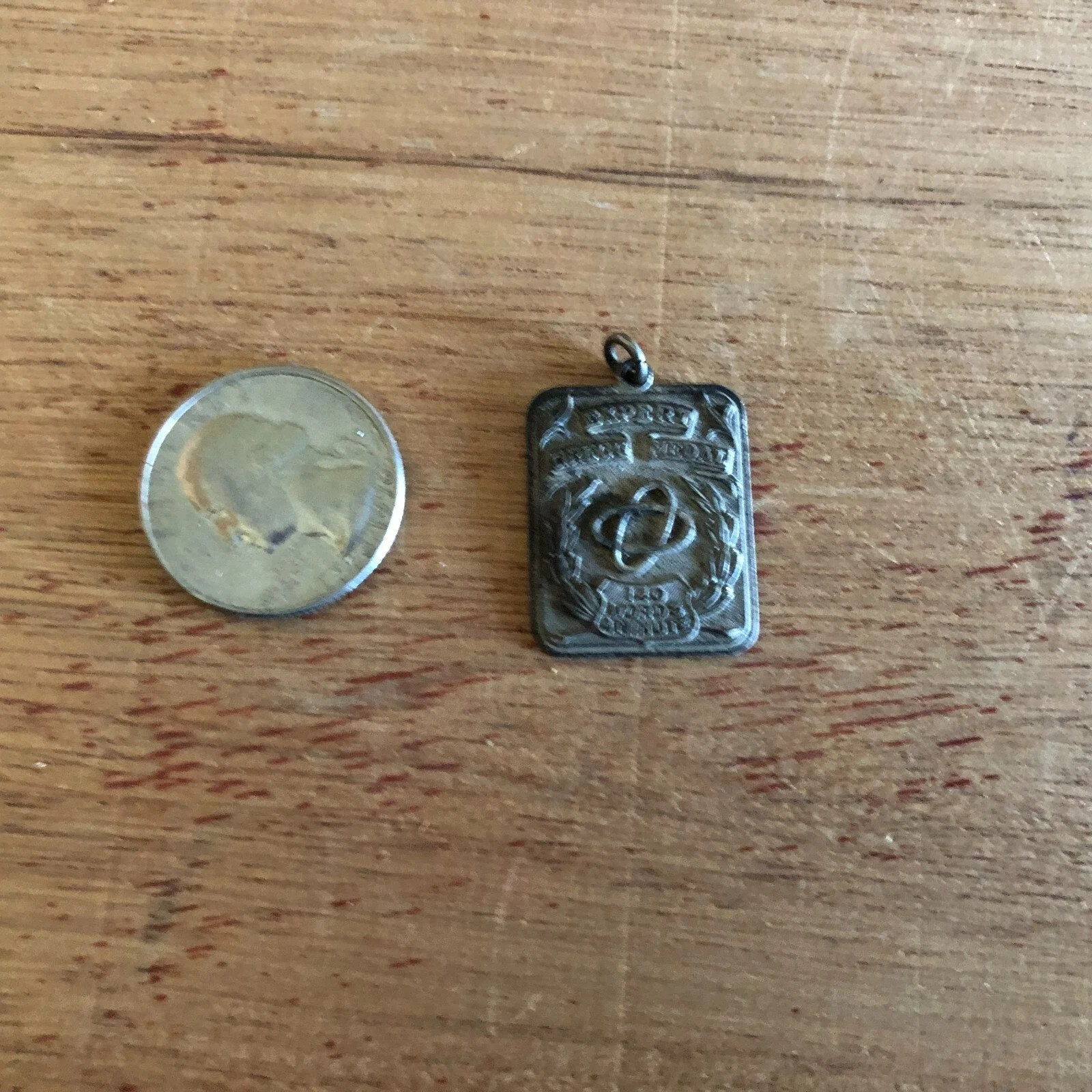 Shorthand Award Expert Gregg Medal 140 Words Minute Sterling Silver Fob Vintage