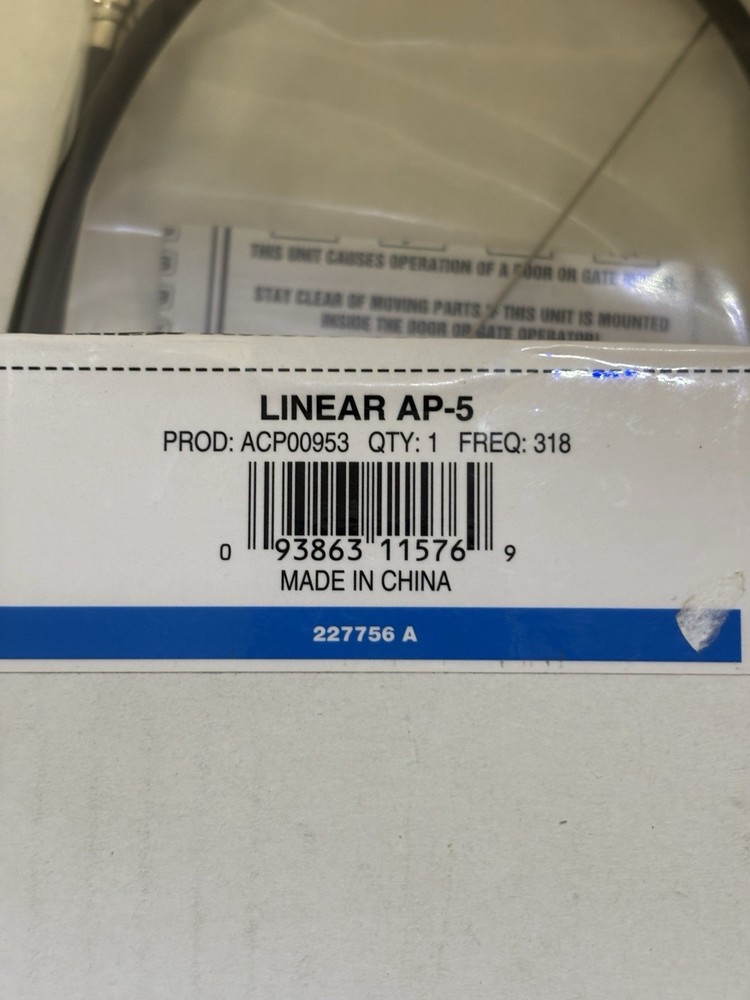 Linear Wireless Access Controller Long Range Receiver 2 Gates Doors AP5 ACP00953