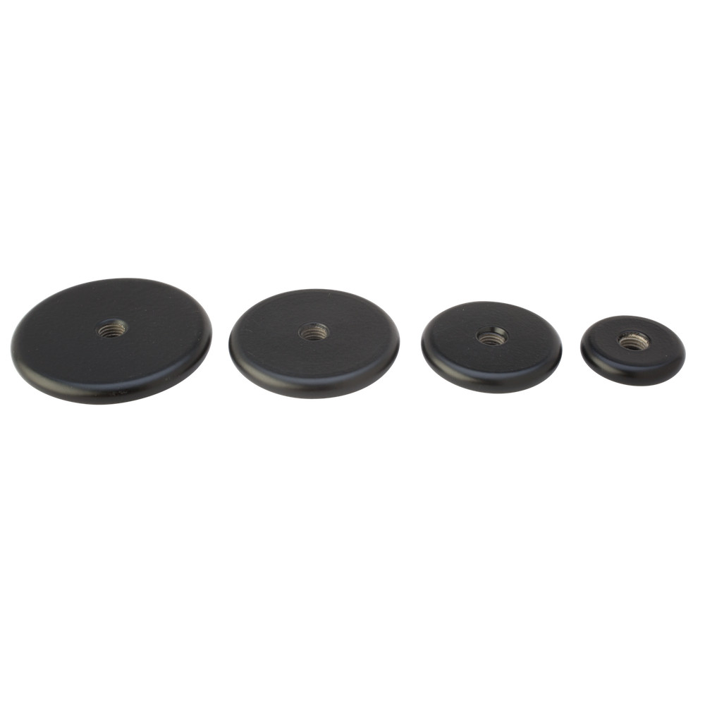 Shrewd 2 oz SS Black End Weight - Round - .25" Thick X 1.58" O.D