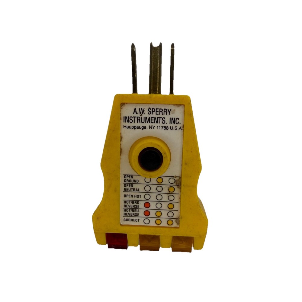 AW Sperry Instruments GFI302A Circuit & GFI Tester Electrical Tool