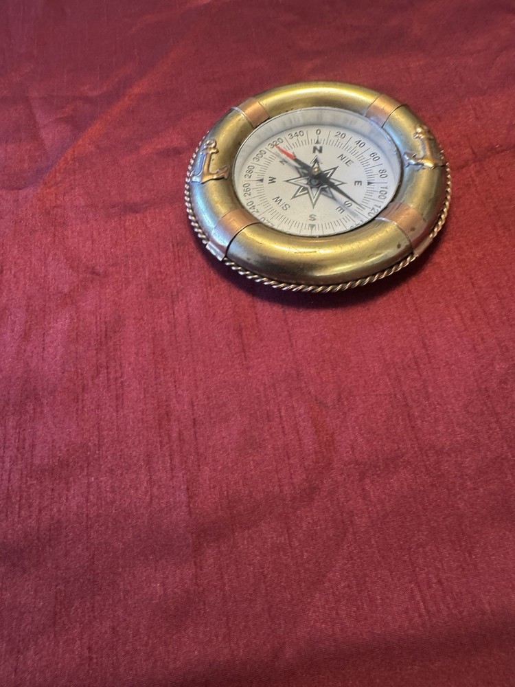 Brass Maritime Nautical Compass Paper Weight
