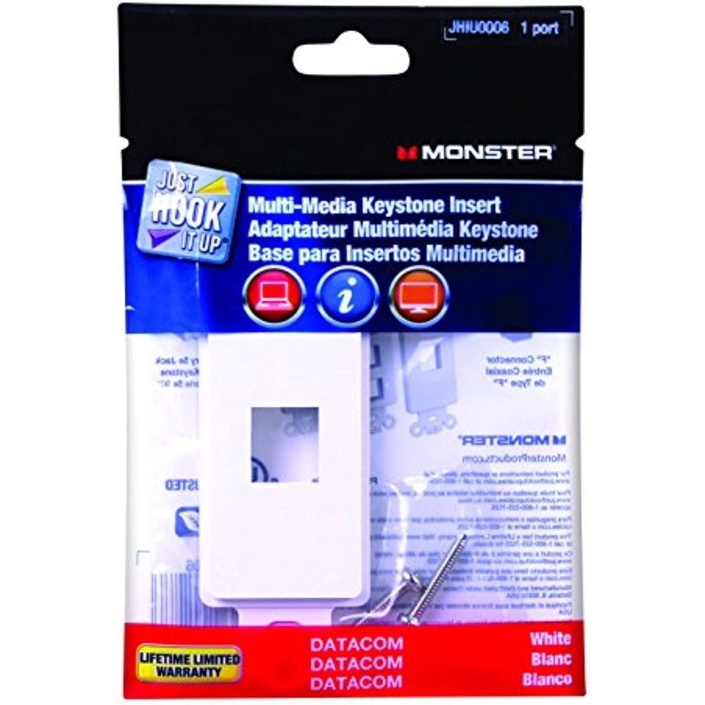 Wallplt 1-Port Multi-Med