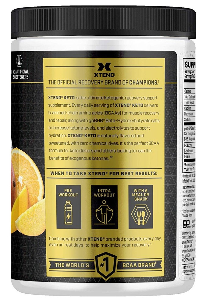 Xtend + Keto (20 Servings) Orange Mango -- FREE SHIPPING!!!!