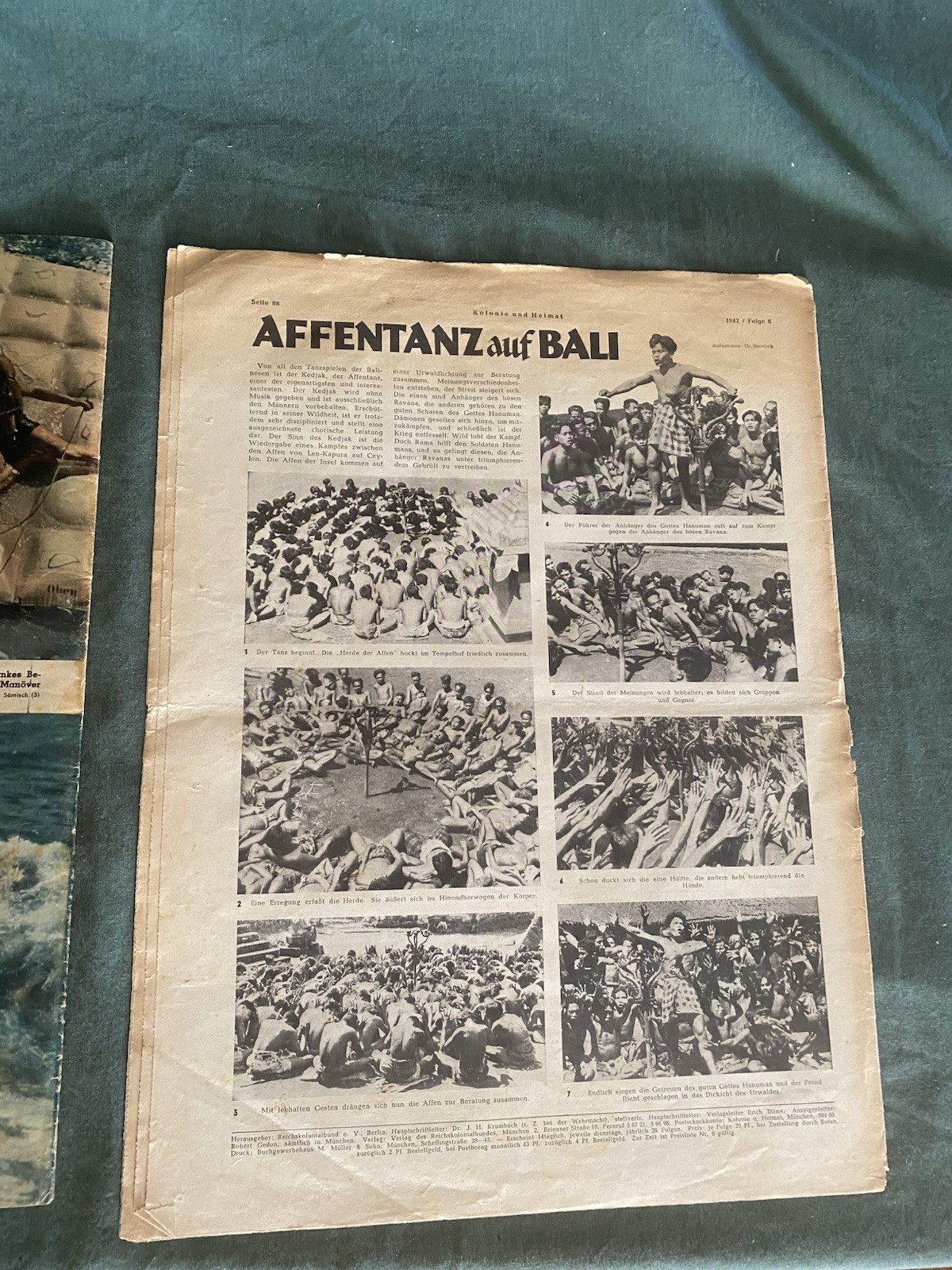 Vintage Original WW2 Magazines Rare Afrika Korps Motorschau Art