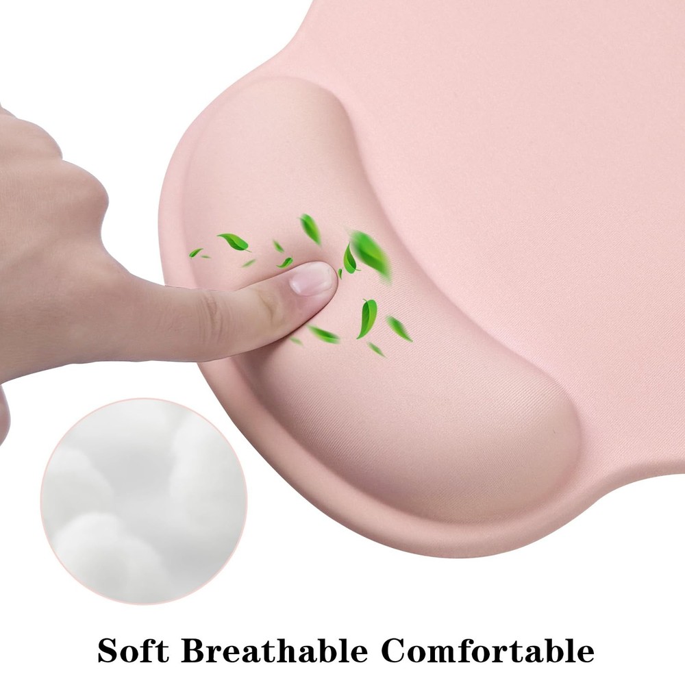 Mouse Pad Wrist Support, Ergonomic with Wrist Rest, Comfortable Computer Mous...