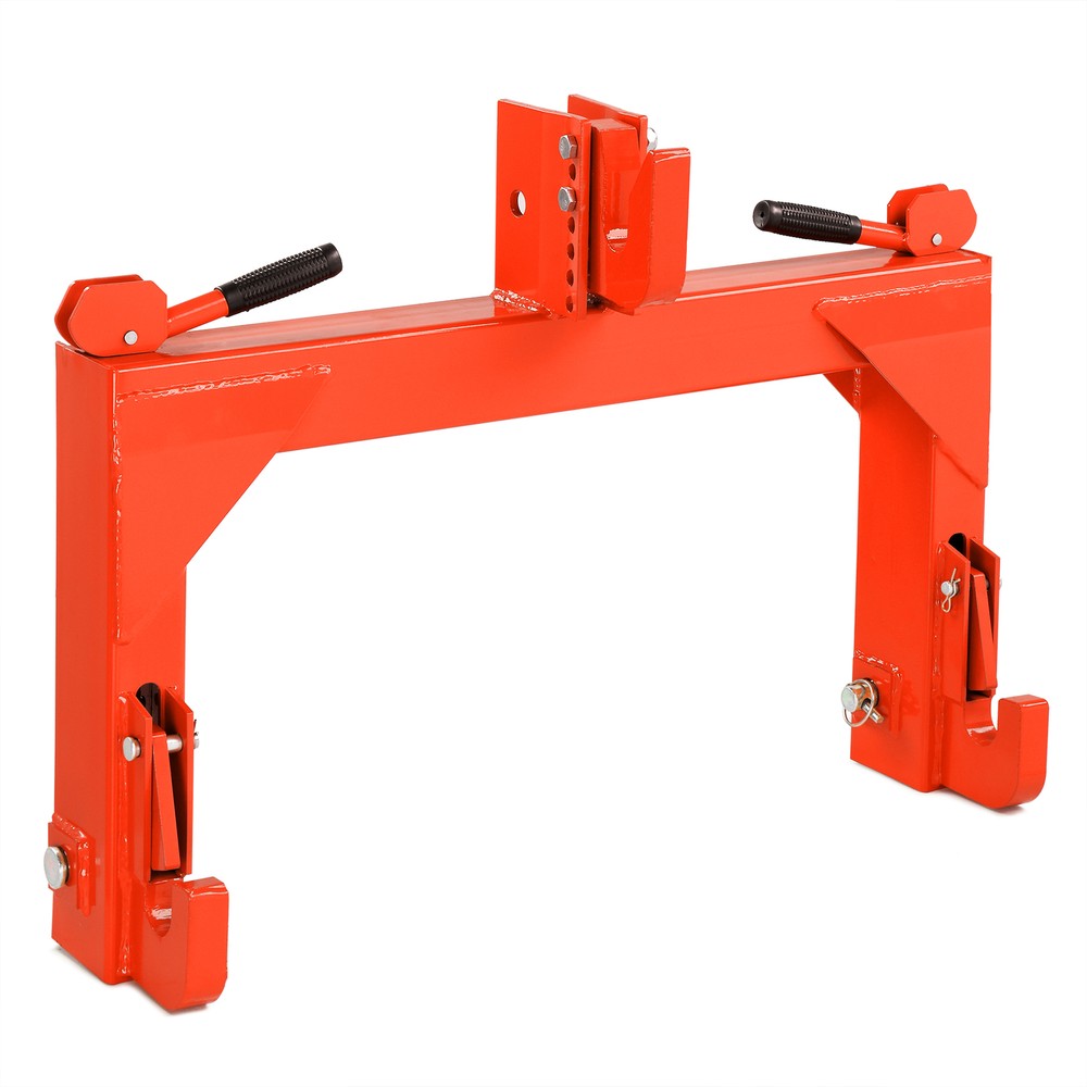 3 Pt Quick Hitch Adapter Attach For Category Cat 1 Cat 2 Tractor 3000lb Orange