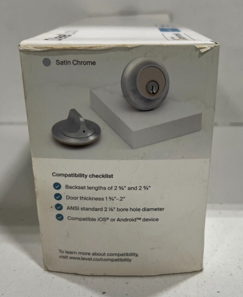 Level Home Inc Level Lock Smart Lock, Keyless Entry, Smartphone Access