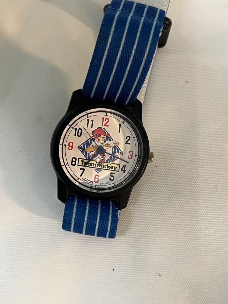 Lorus disney team Mikey, playing baseball, easy reader number 30 mm Junior