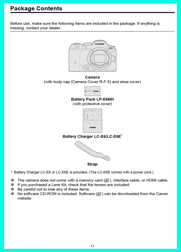 Canon EOS R7 Instruction Owners Manual EOSR7 Book Advanced User Guide