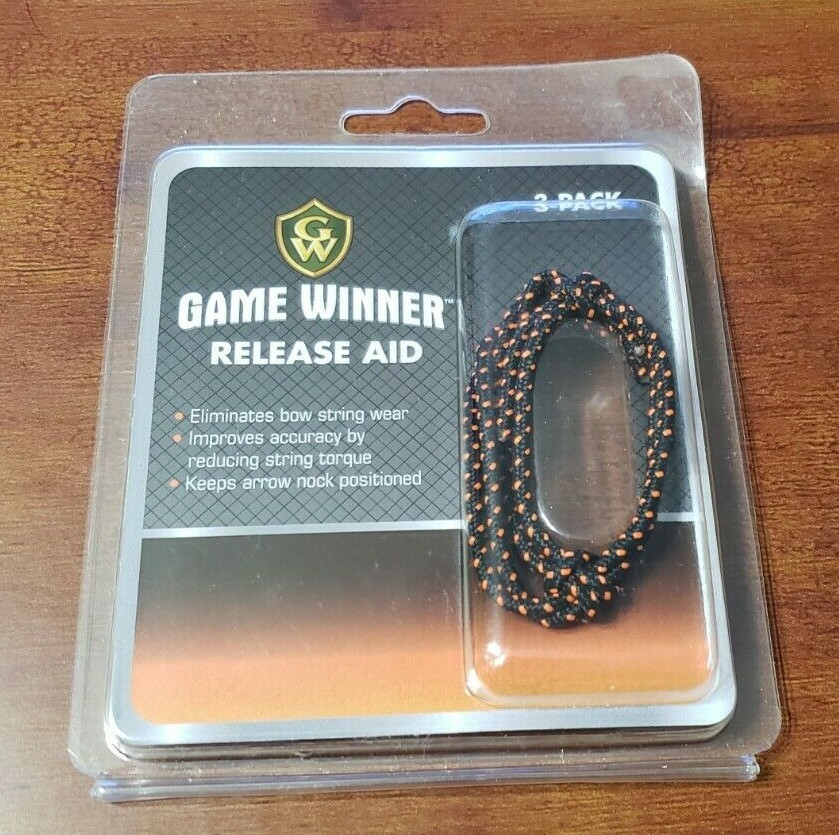 GAME WINNER or ALLEN ARCHERY RELEASE AID 3-PACK STRING LOOP BOW HUNTING