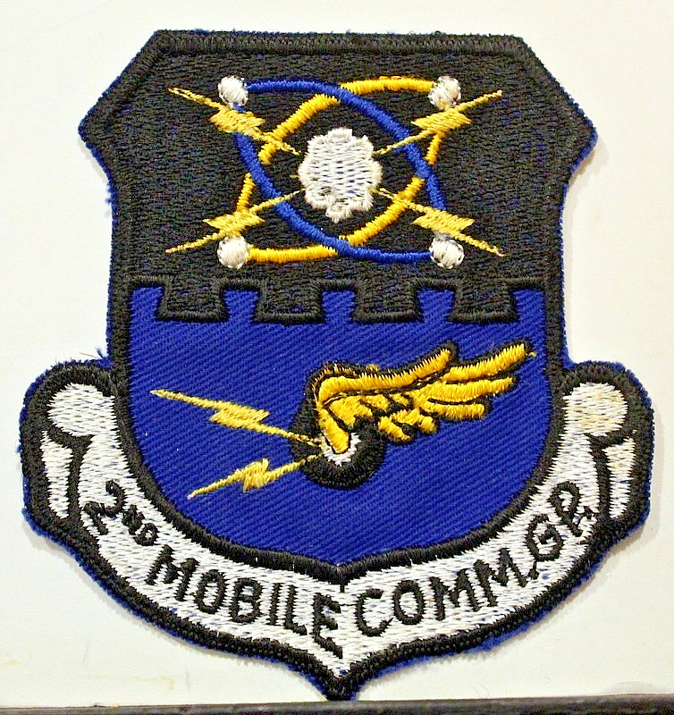 US Air Force 2nd Mobile Communications Group Insignia Badge Subdued Patch