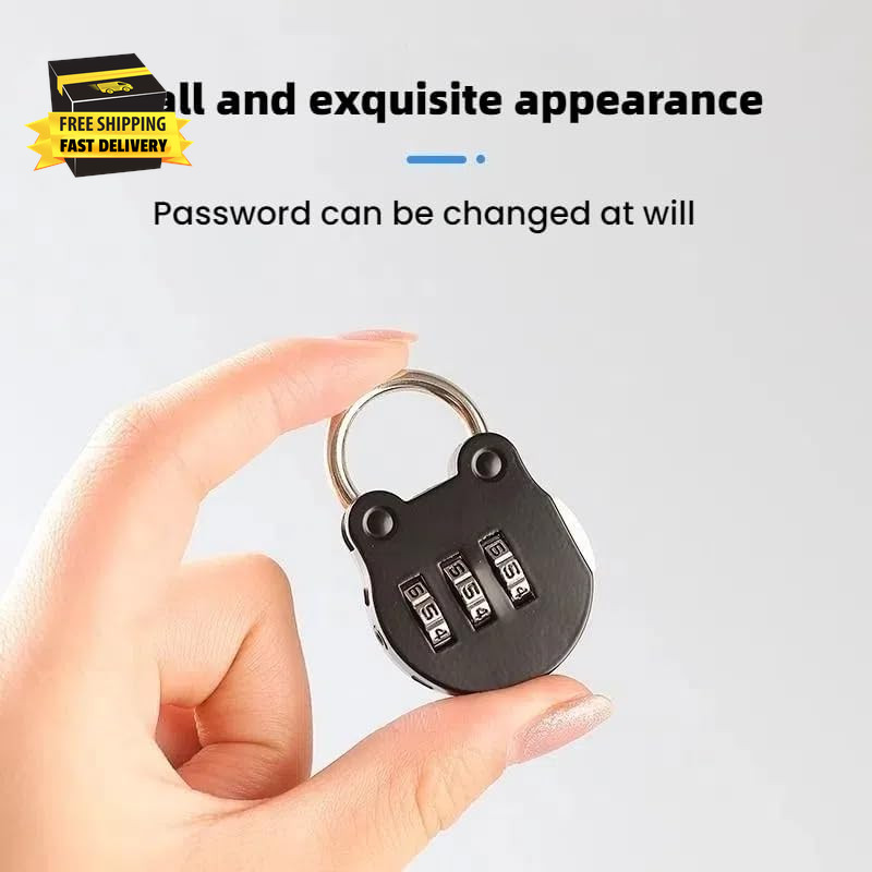 Combination Lock for Locker 3 Digit,Waterproof Padlock for Lockers, Bag, School,