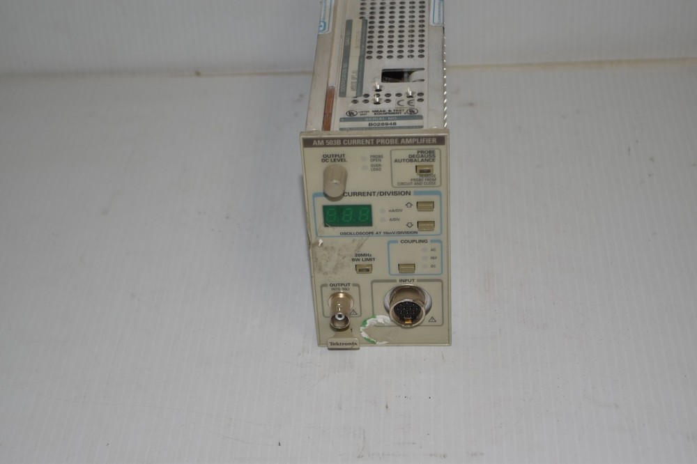 TEKTRONIX AM503B AM 503B CURRENT PROBE AMPLIFIER PLUG IN (MPR3)