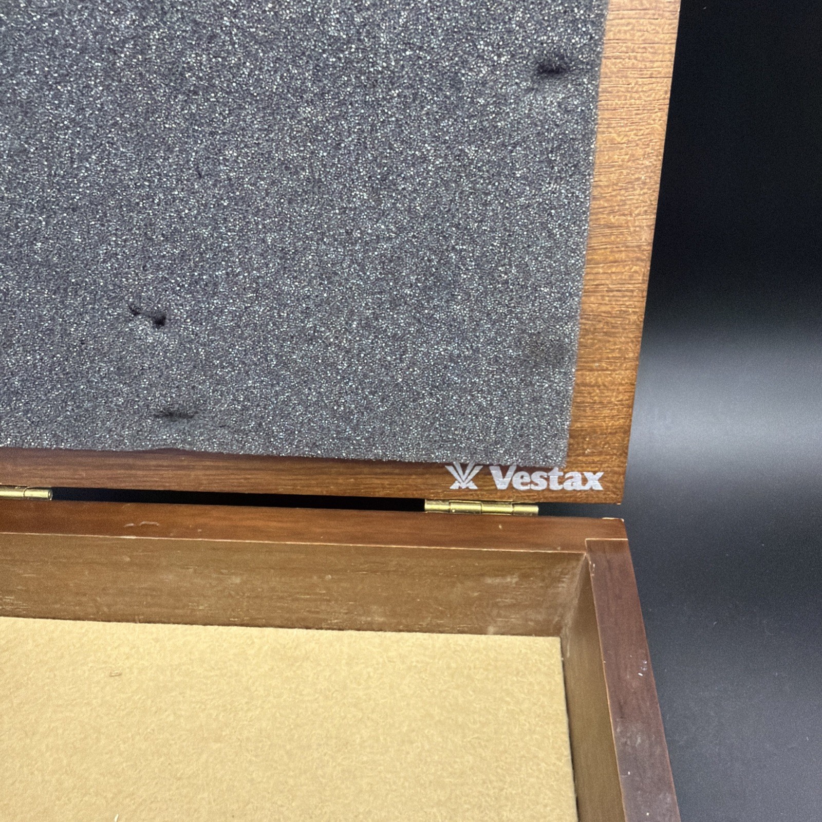 Rare Vintage Vestax Wooden Triple DJ Cartridge Needle Case Used Complete