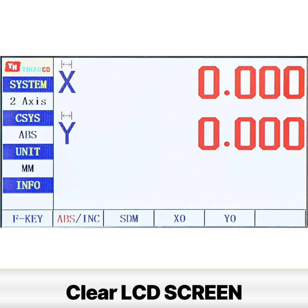 12.6" 36.2" Linear Scale Digital Readout 2Axis DRO Display Bridgeport 9X42 Table