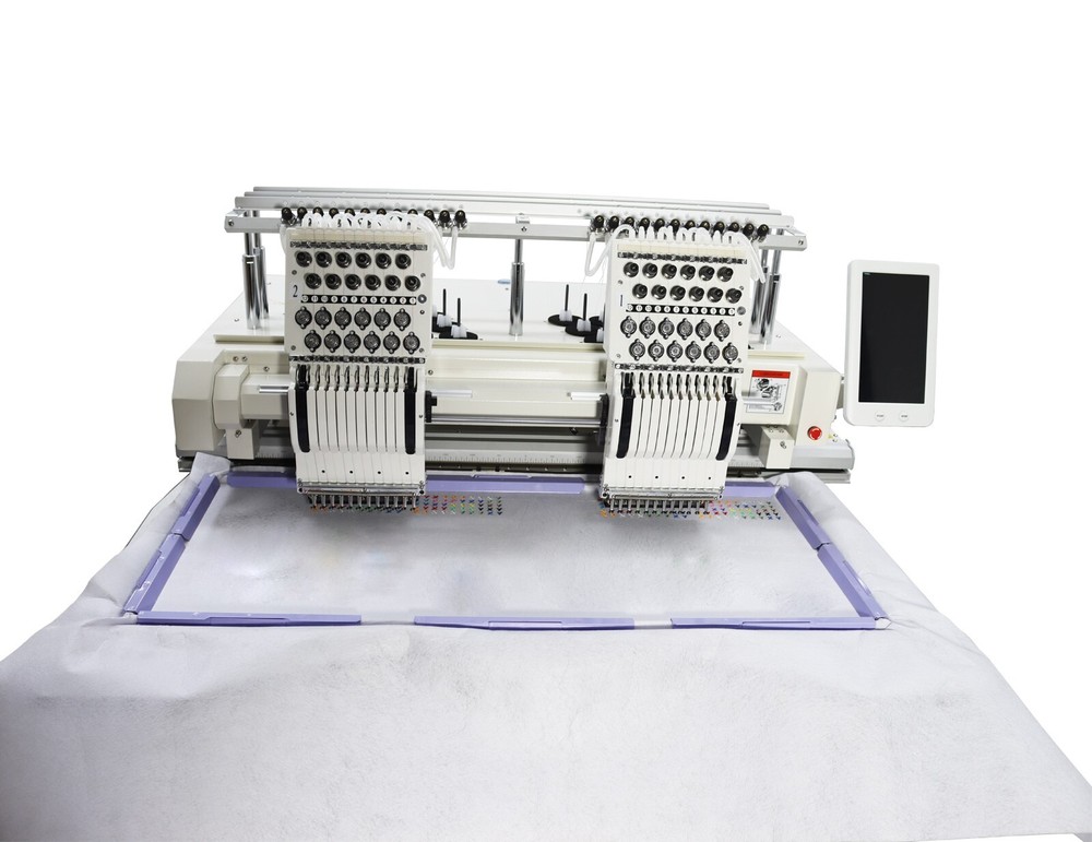 Auto Computerized Embroidery Machine for Flat/Hat Embroidery 2-head 12 Needles