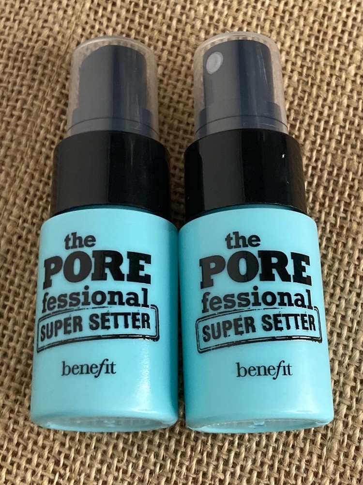 Benefit SUPER SETTER The Porefessional Long Lasting Setting Spray 2 Travel Sizes