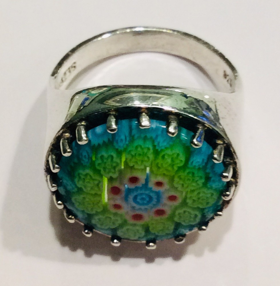 sterling silver, 925 Sezgin Ring, Size 8.5