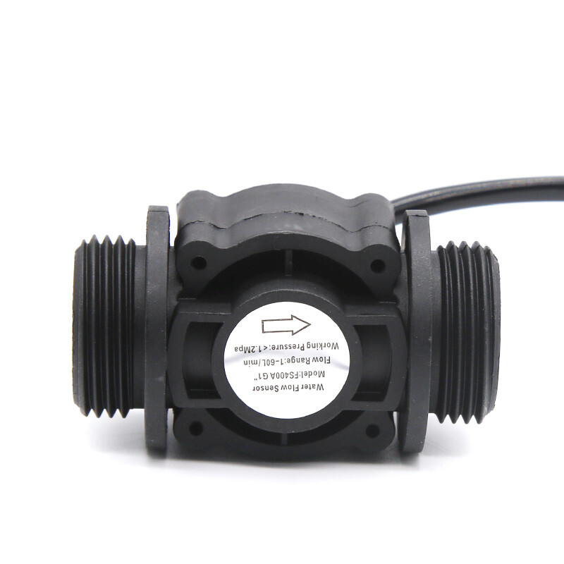 DN25 Water Hall Sensor Switch Liquid Flowmeter Counter DC 3.5-24V 2-60L/min5%