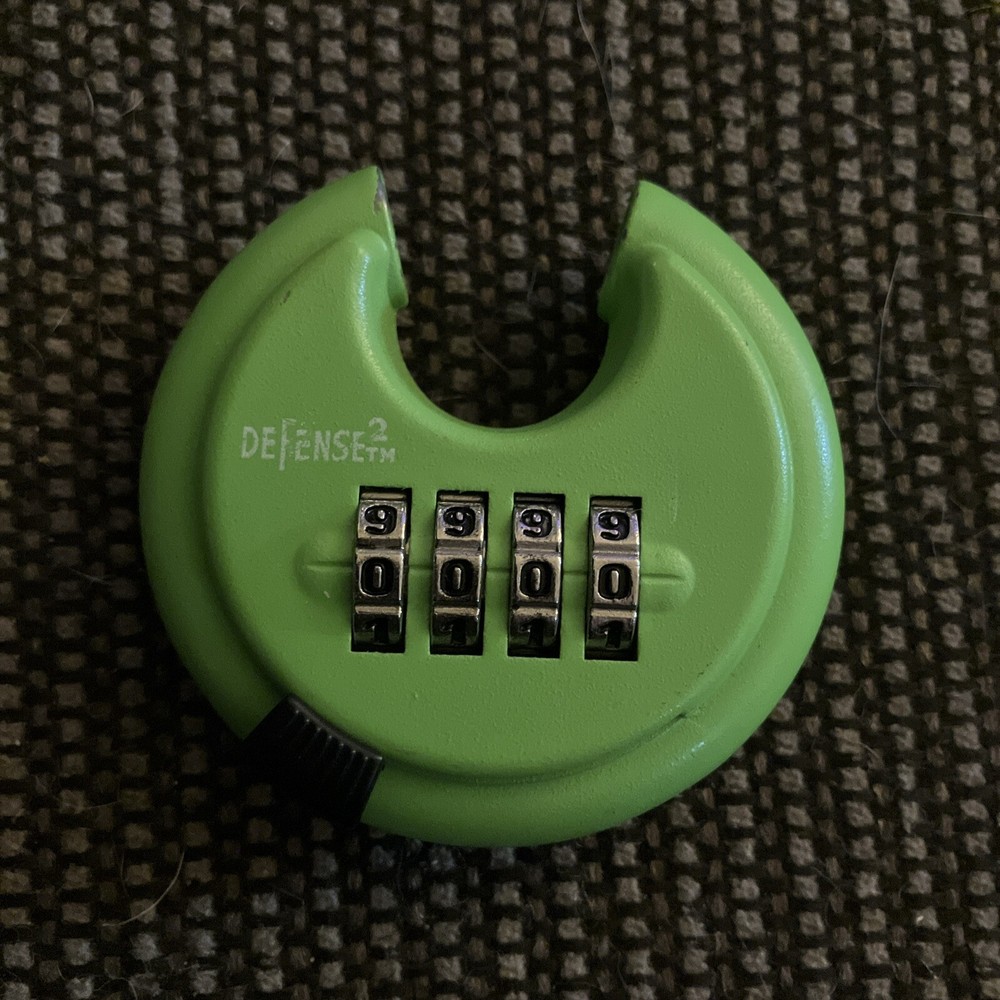 COMBINATION DISC LOCK, USER RESETTABLE, FOUR-DIGIT, HEAVY DUTY LOCK