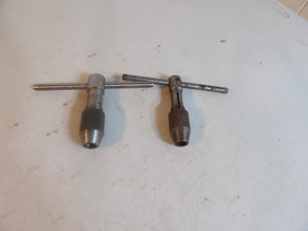 One Starrette "T" Handle Tap Holder  93-B & one unmarked