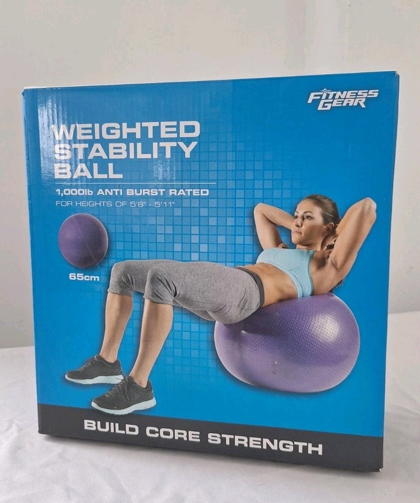 Weighted Stability Ball 65 CM, Pump Included