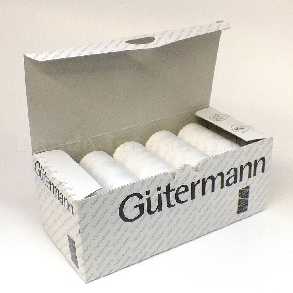GUTERMANN Mara 120 TEX 25 POLYESTER THREAD 1094 yard/spool Col:800 10 spools
