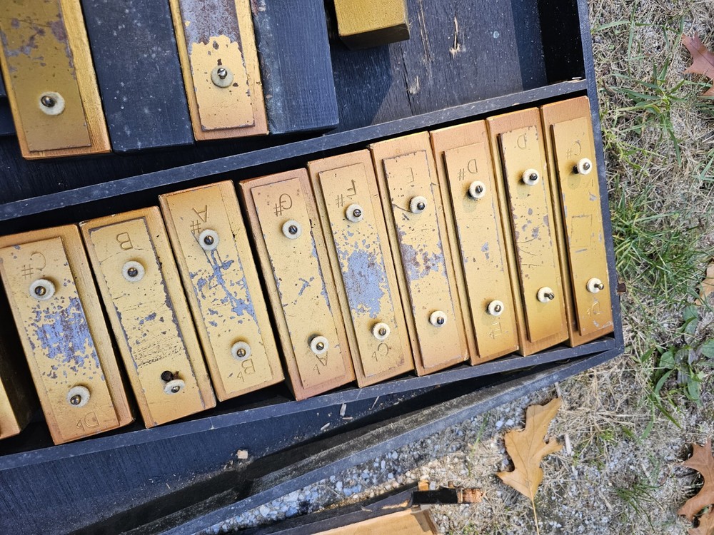 Vintage Xylophone Note Blocks Musical Instrument