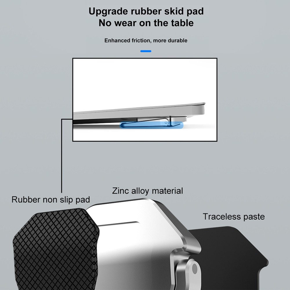 Aluminum Foldable Shield Desktop Stand Mount Holder Bracket for Laptop MacBook