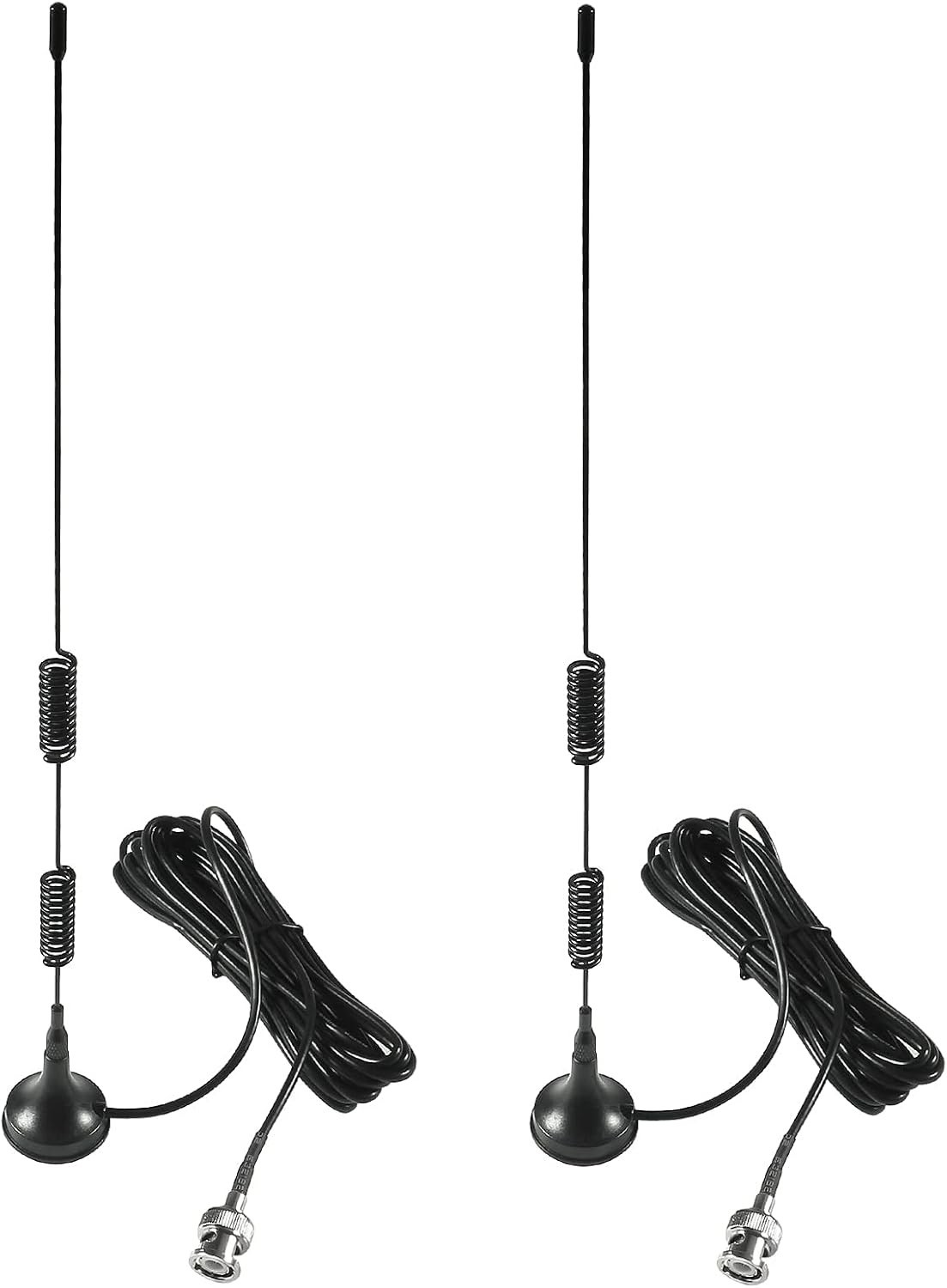 1 or 2 Police Scanner Antennas, 20-1300Mhz BNC Male, VHF UHF Radio