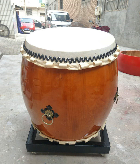Japanese Ghost Drum, Buddhist Drum, Temple Drum (including Drum Stand)
